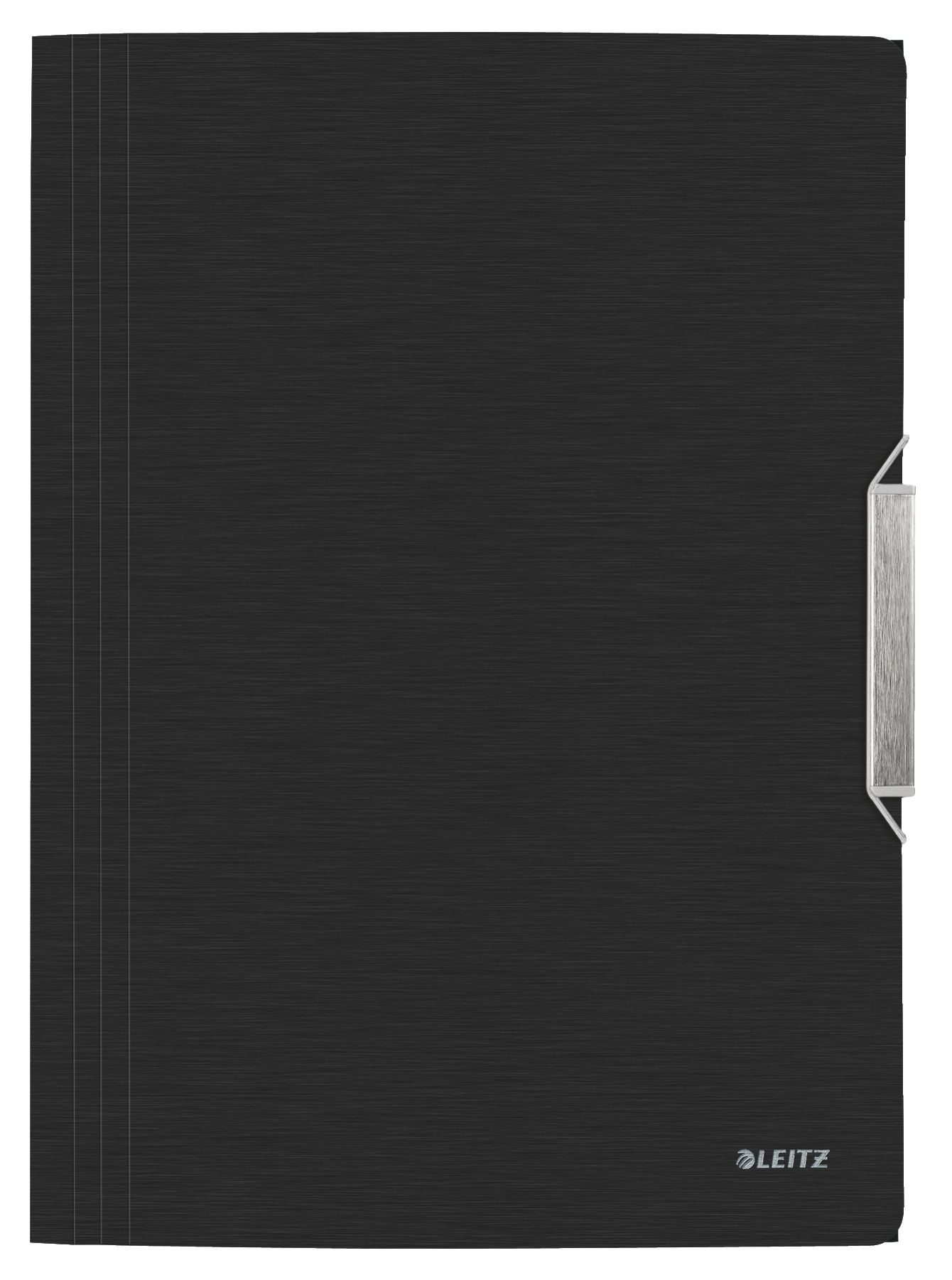 MAPA PLASTIC CU ELASTIC NEGRU SATIN STYLE LEITZ MAPA PLASTIC CU ELASTIC NEGRU SATIN STYLE LEITZ